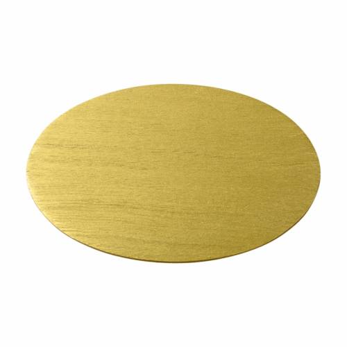 Piattino candela in alluminio dorato