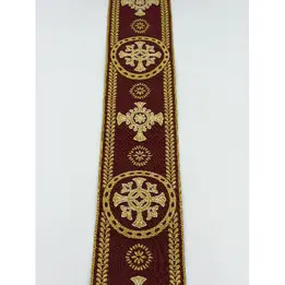 Szeroki Galon (10,5 cm) Liturgiczny Półmetalowy EMMA 251