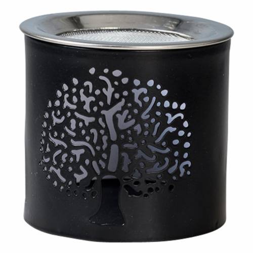 Black iron incense burner