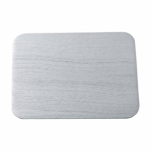 Silver aluminium coaster