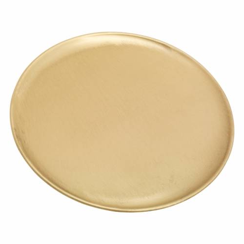 Matte brass plate D 21 cm