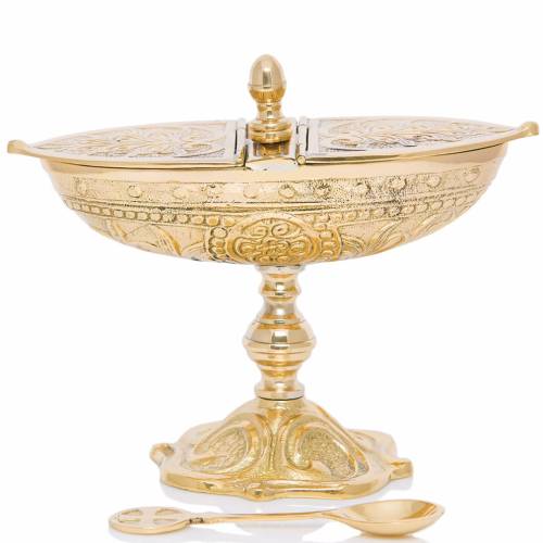 Boat for Incense with Spoon- Brass Alloy
