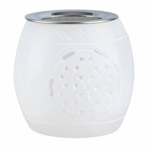 White soapstone incense burner 