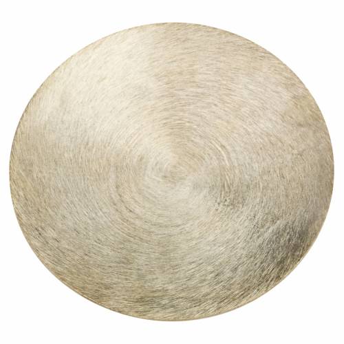 Piattino per candele alluminio oro D 14 cm
