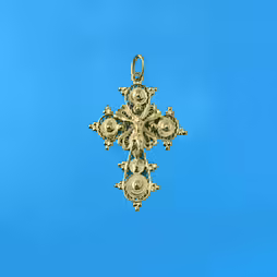 Filigree cross pendant