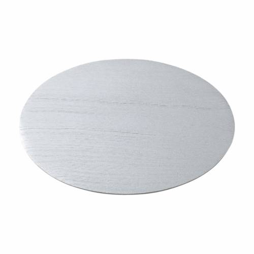 Piattino per candela alluminio argento