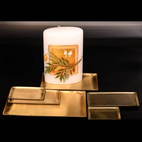 Ractangular candle coaster
