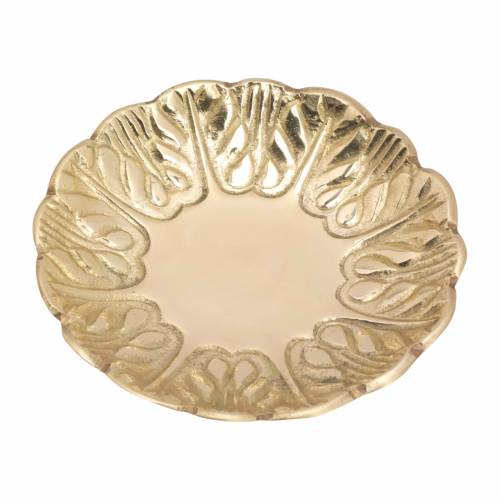Brass leaf coaster