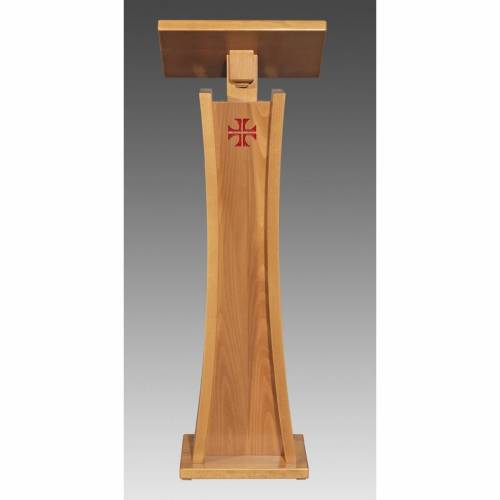 Lectern of wood with red cross - Art. 504