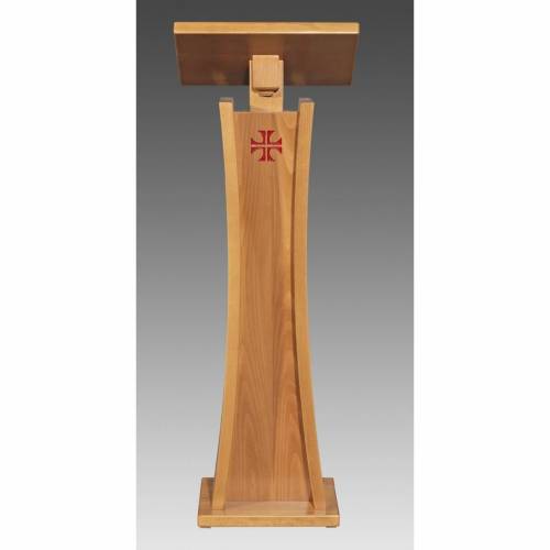 Pulpit Drewniany z Czerwonym Krzyżem - Art. 504