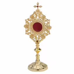 Reliquary gold plated H 25 cm