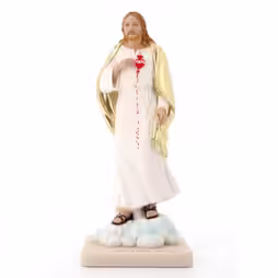 Figurka Serca Jezusowego z Kolorowego Marmurowego Proszku