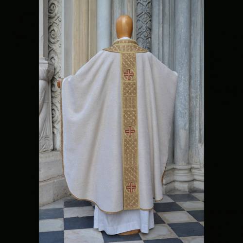 Traditional Chasuble made of raw silk
