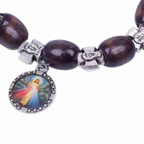 Bracelet - single decade rosary - Merciful Jesus 