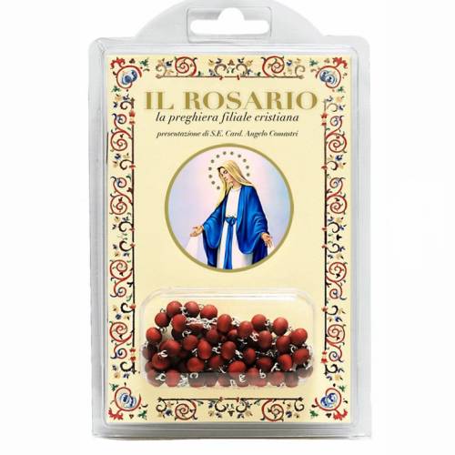 libro -  Il Rosario, la preghiera filiale cristiana - confezionato con rosario