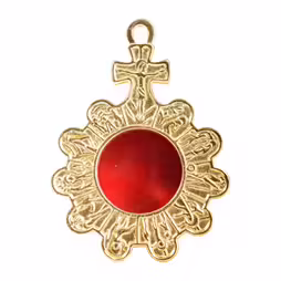 Gold plated reliquary