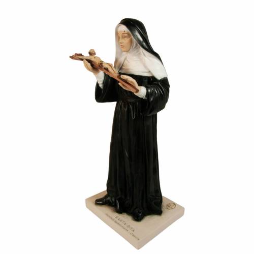 Figurka Świętej Rity z Kolorowego Marmurowego Proszku