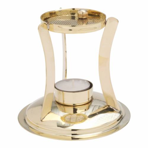Incense burner black H 12 cm