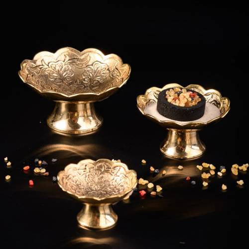 Floral incense bowl