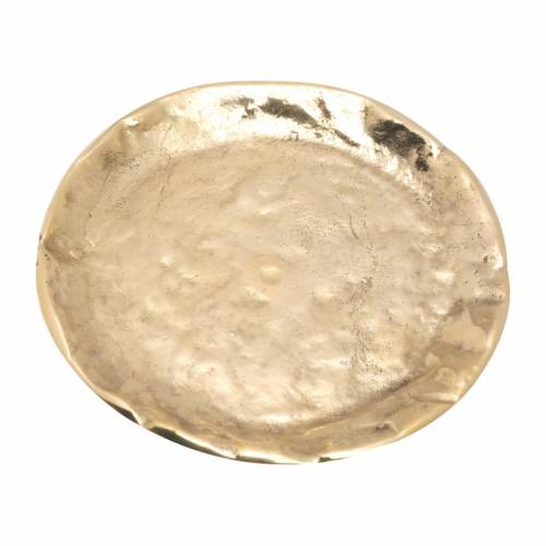 Polished brass coaster D 9 cm