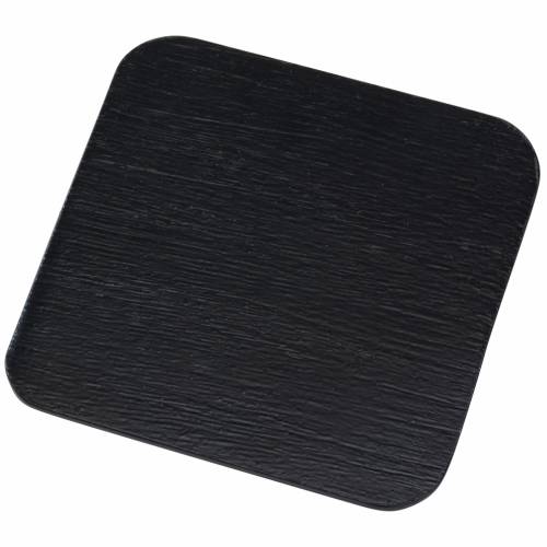 Balck aluminium square coaster