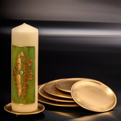 Brass Plate D 19 cm matt