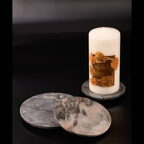 Candle plate natural stone