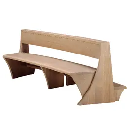 Banco in legno stondato - Mod. S. Luca
