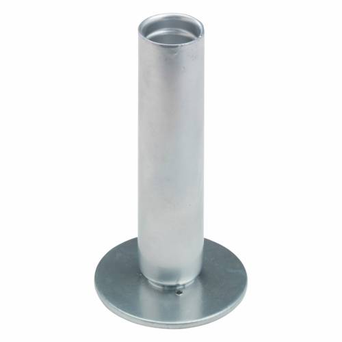 Portacandele in ferro argento H 12 cm