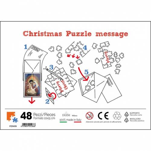 PZM09 PUZZLE BOŻONARODZENIOWE Z PERSONALIZOWALNYM PRZESŁANIEM