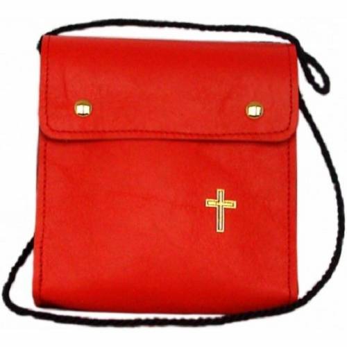 Calfskin leather drawstring purse