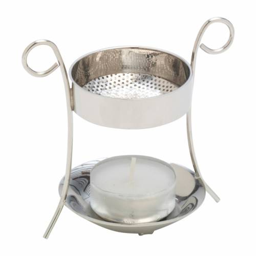 Incense burner H 8 cm nickel plated