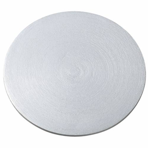 Silver aluminium Coaster D 10 cm