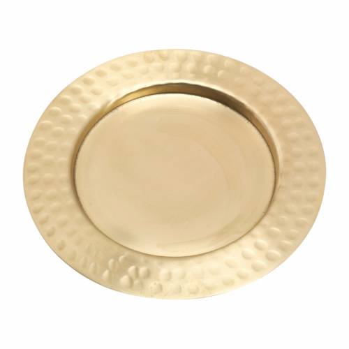 Piattino per candela oro opaco