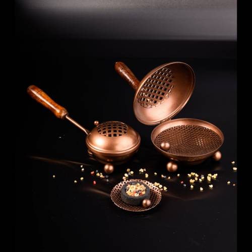 Incense pan copper finish