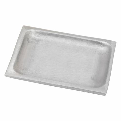 Matte nickel plated coaster