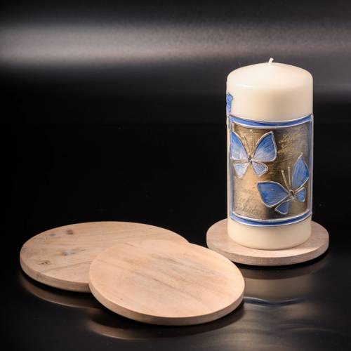 Light mango candle plate D 14 cm
