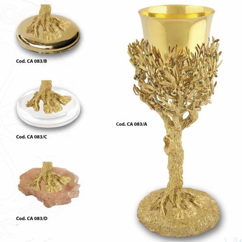 CHALICE WITH OLIVE BRANCHES AU