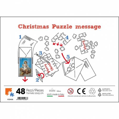 PZM06 PUZZLE BOŻONARODZENIOWE Z PERSONALIZOWALNYM PRZESŁANIEM