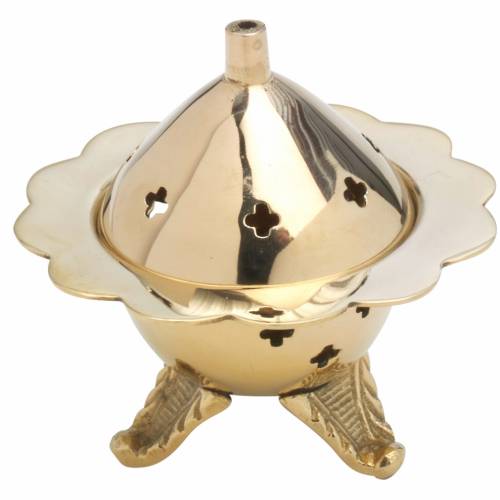 Incense burner gold coloured