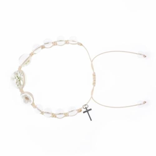 Bracelet - single decade rosary - Naturale - mix color 