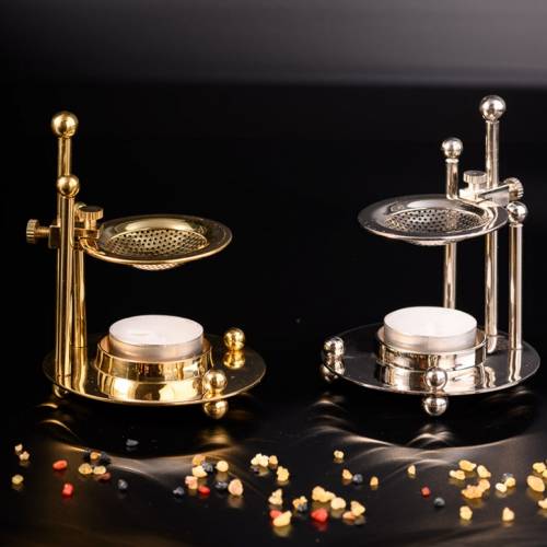 Brass incense burner H 10 cm