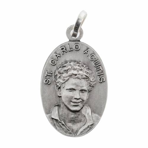Medal Świętego Karola Acutisa w Posrebrzanym Mosiądzu