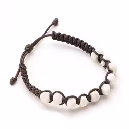 Bracelet bound in twine with Medjugorje stones