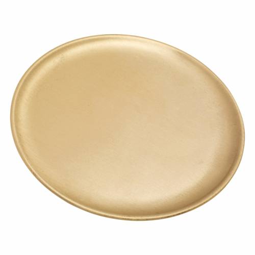 Brass Plate D 19 cm matt