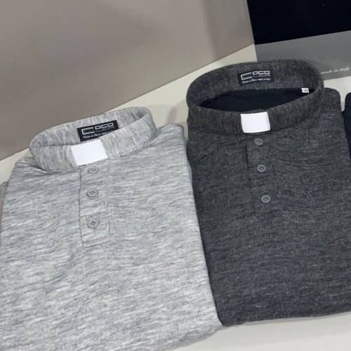 Sweter z Kołnierzem Clergy - Mieszanka Wiskozy