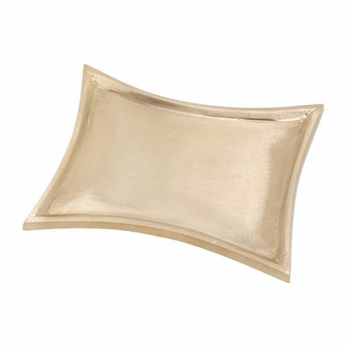 Portacandela concavo ottone opaco