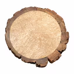 Natural wood saucer D 10 cm