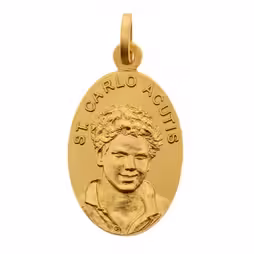 Medal Świętego Karola Acutisa w Złoconym Srebrze 925