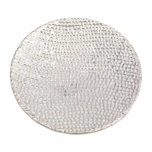 Aluminium coaster honeycomb D 14 cm